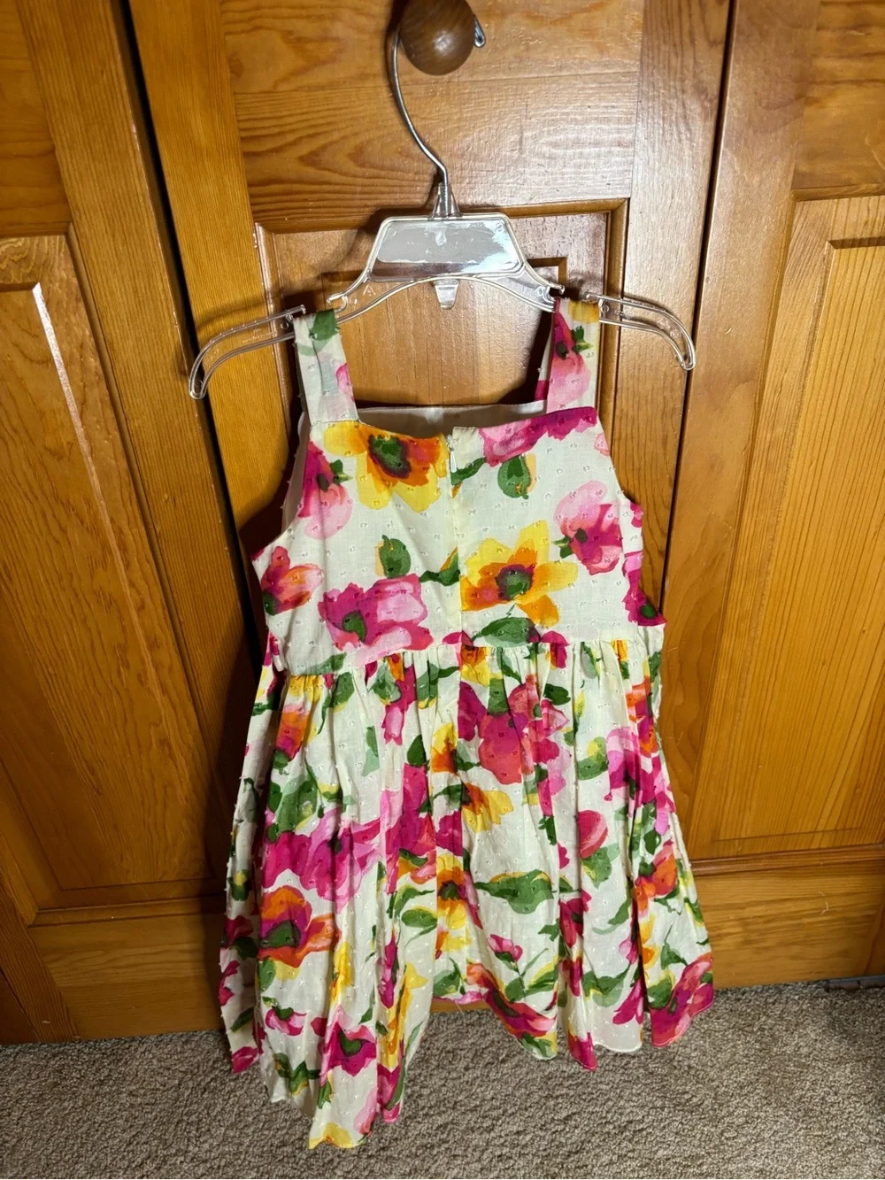 Sweet Heart Rose Pink, Yellow & Green Floral Sundress